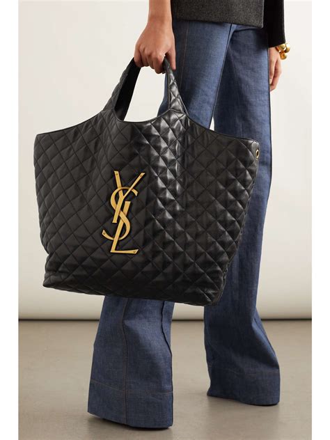 ysl leather tote bag|ysl tote bag price.